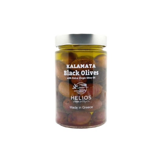 HELIOS｜ギリシャカラマタ産　ブラックオリーブオイル漬け